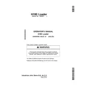John Deere H180 4044M Loader manual cover
