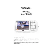 Bushnell NAV500 GPS manual cover