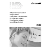 Brandt SA1562E Refrigerator manual cover