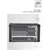 Peavey PVi8B Plus Amplifier manual cover