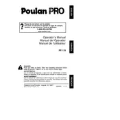 Poulan Pro PP 176 Trimmer manual cover