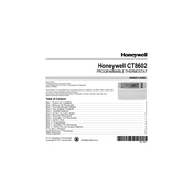 Honeywell CT8602 Thermostat manual cover