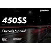 CFMOTO 450SS 2023 Motorcycle manual cover