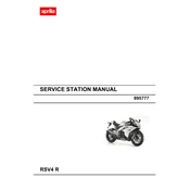 Aprilia RSV4 R 2009 Motorcycle manual cover