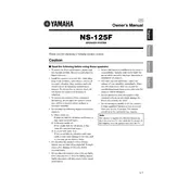 Yamaha NS-125F Speaker manual cover