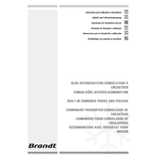 Brandt CO26BWHE Refrigerator manual cover