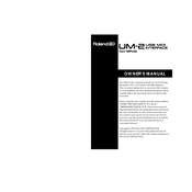 Roland UM-2 manual cover