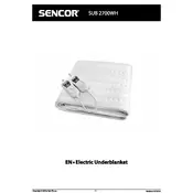 Sencor SUB 2700WH Electric Blanket manual cover