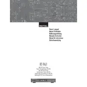 Rotel RT-961 Tuner manual cover