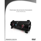 Pyle PBMSPG130BK Speaker manual cover