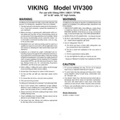 Viking VIV300 300 CFM Ventilator manual cover