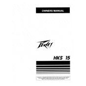 Peavey HKS 15 Amplifier manual cover