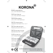 Korona 47018 Sandwich Maker manual cover