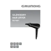 Grundig QuietDry HD 9681 Hair Dryer manual cover