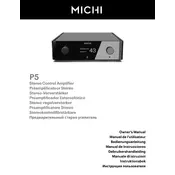 Rotel Michi P5 Amplifier manual cover