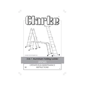 Clarke 3500215 FPL2 3 in 1 Aluminium Folding Ladder manual cover