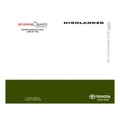 Toyota Highlander 2008 SUV manual cover