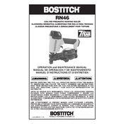 Bostitch RN46-1 Nailer manual cover