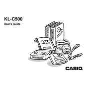 Casio KL-C500 Label Printer manual cover