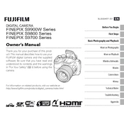 Fujifilm FinePix S9900W Camera manual cover