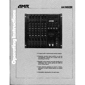 Peavey AMR 64 Mixer Mixer manual cover