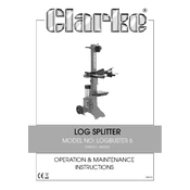 Clarke 3402035 Log Buster 6 manual cover