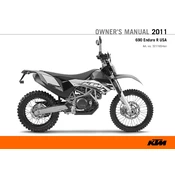 KTM Enduro 690 R USA 2011 Motorcycle manual cover