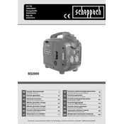 Scheppach SG2000 5906208901 Generator manual cover