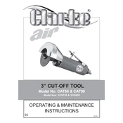 Clarke 3110855 CAT99 Cut-off Tool manual cover