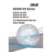 ASUS RS500-E9-RS4-U Server manual cover