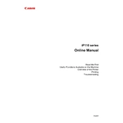 Canon iP110 Series manual cover