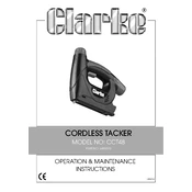 Clarke 6485070 CCT48 Cordless Tacker manual cover