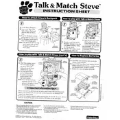 Fisher Price Mattel Talk and Match Steve 39127 Toy manual cover