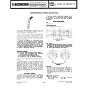 Shure 546 Microphone manual cover