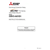 Mitsubishi CBV3-A01D1 Relay manual cover