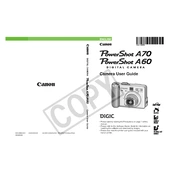 Canon PowerShot A60 manual cover