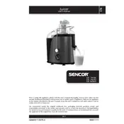 Sencor SJE 741BK Juicer manual cover