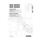 Casio WK200 Keyboard manual cover