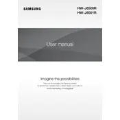 Samsung HW-J6500R Soundbar manual cover