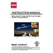 RCA RQSM5527 TV manual cover