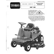 Toro HMR-1600 38-inch 55620 Tractor manual cover