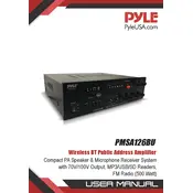 Pyle PMSA126BU Amplifier manual cover