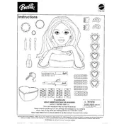 Barbie Mattel Primp and Polish C2698 Toy manual cover