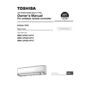 Toshiba MMK-UP0271HP-E Air Conditioner manual cover