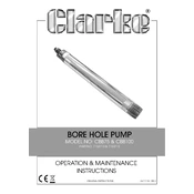 Clarke 7150710 CBB75 Bore Hole Pump manual cover