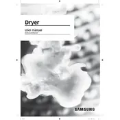 Samsung DVE45T6020 Dryer manual cover