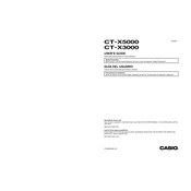 Casio CTX3000 Keyboard manual cover