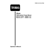 Toro 52-cm 20709 Mower manual cover