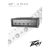 Peavey MP-4 Plus Mixer manual cover