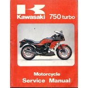 Kawasaki 750 Turbo Motorcycle manual cover